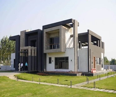 Modern designer house exterior in Al Rehman Garden Phase 8