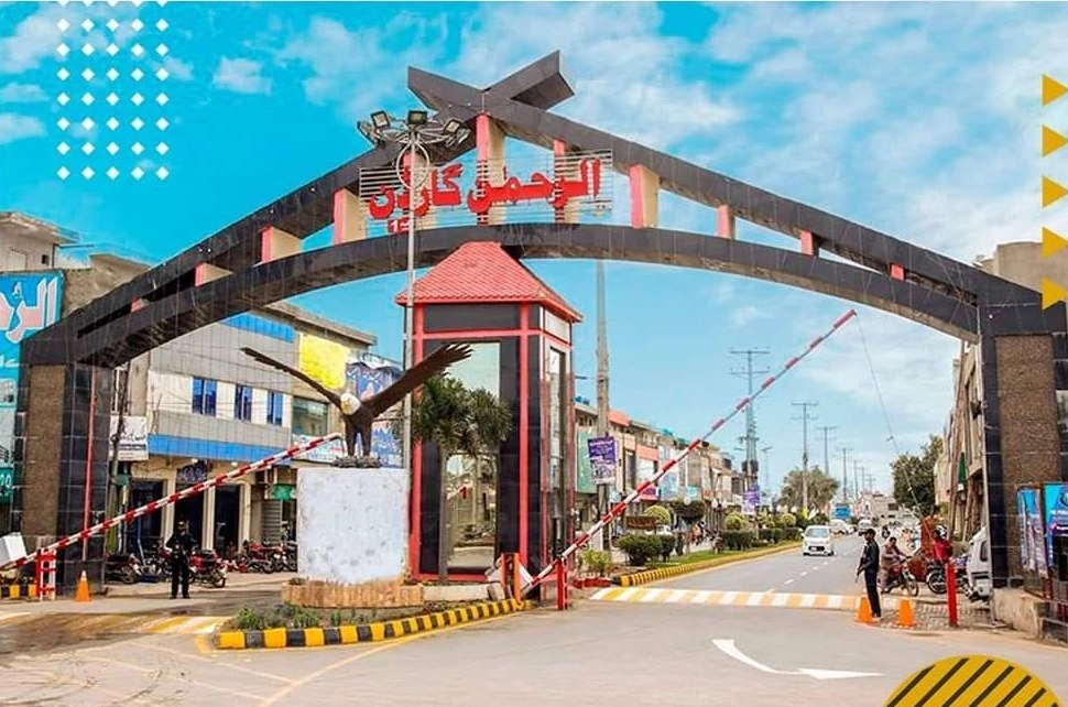 Newly constructed houses in Al Rehman Garden Phase 8 community